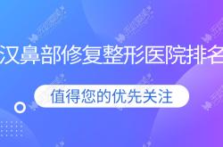 武汉鼻部修复好的医院排名：鼻部修复好的专业医院除了新至美还有这十家