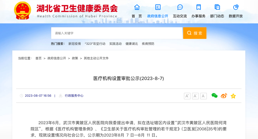 综合医院+1在武汉这个区